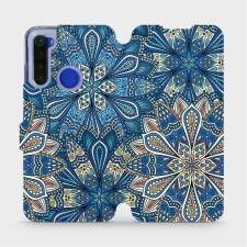 obrázek produktu Flipové pouzdro na mobil Xiaomi Redmi Note 8T - V108P Modré mandala květy