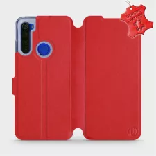 obrázek produktu Luxusní flip pouzdro na mobil Xiaomi Redmi Note 8T - Červené - kožené -  L_RDS Red Leather