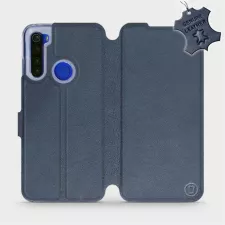 obrázek produktu Luxusní flip pouzdro na mobil Xiaomi Redmi Note 8T - Modré - kožené -  L_NBS Blue Leather