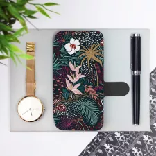 obrázek produktu Flip pouzdro na mobil Xiaomi Redmi Note 4 Global - VP13S Temná flóra