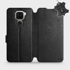 obrázek produktu Luxusní flip pouzdro na mobil Xiaomi Redmi Note 9 - Černé - kožené - L_BLS Black Leather