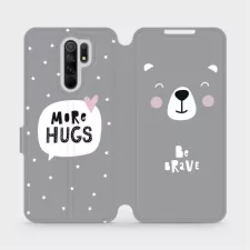 obrázek produktu Flipové pouzdro na mobil Xiaomi Redmi 9 - MH06P Be brave - more hugs