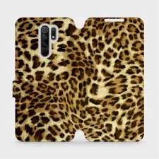 obrázek produktu Flipové pouzdro na mobil Xiaomi Redmi 9 - VA33P Leopardí vzor