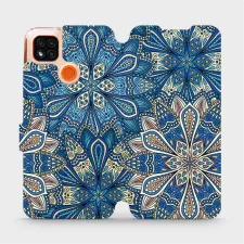 obrázek produktu Flipové pouzdro na mobil Xiaomi Redmi 9C - V108P Modré mandala květy