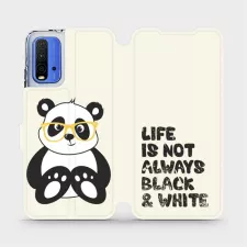 obrázek produktu Flipové pouzdro na mobil Xiaomi Redmi 9T - M041S Panda - life is not always black and white