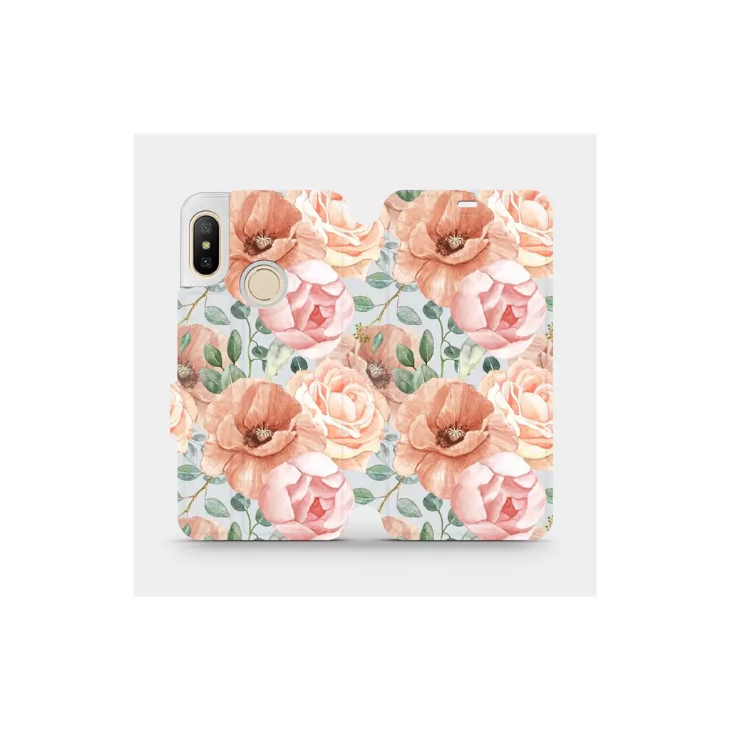 Obrázek produktu Flipové pouzdro na mobil Xiaomi Mi A2 Lite - MP02S Pastelové květy