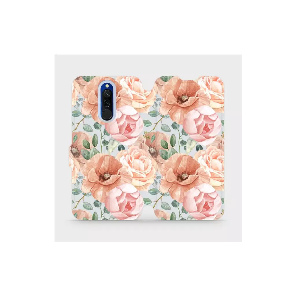Obrázek produktu Flipové pouzdro na mobil Xiaomi Redmi 8 - MP02S Pastelové květy