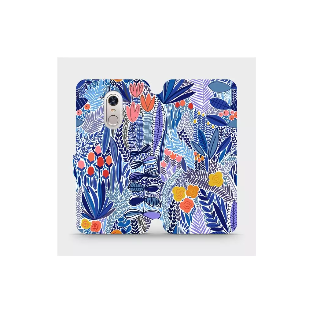 Obrázek produktu Flipové pouzdro na mobil Xiaomi Redmi 5 Plus - MP03P Modrá květena