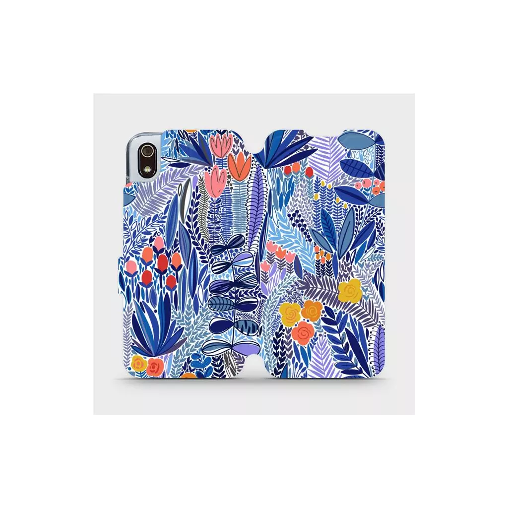 Obrázek produktu Flipové pouzdro na mobil Xiaomi Redmi 7A - MP03P Modrá květena
