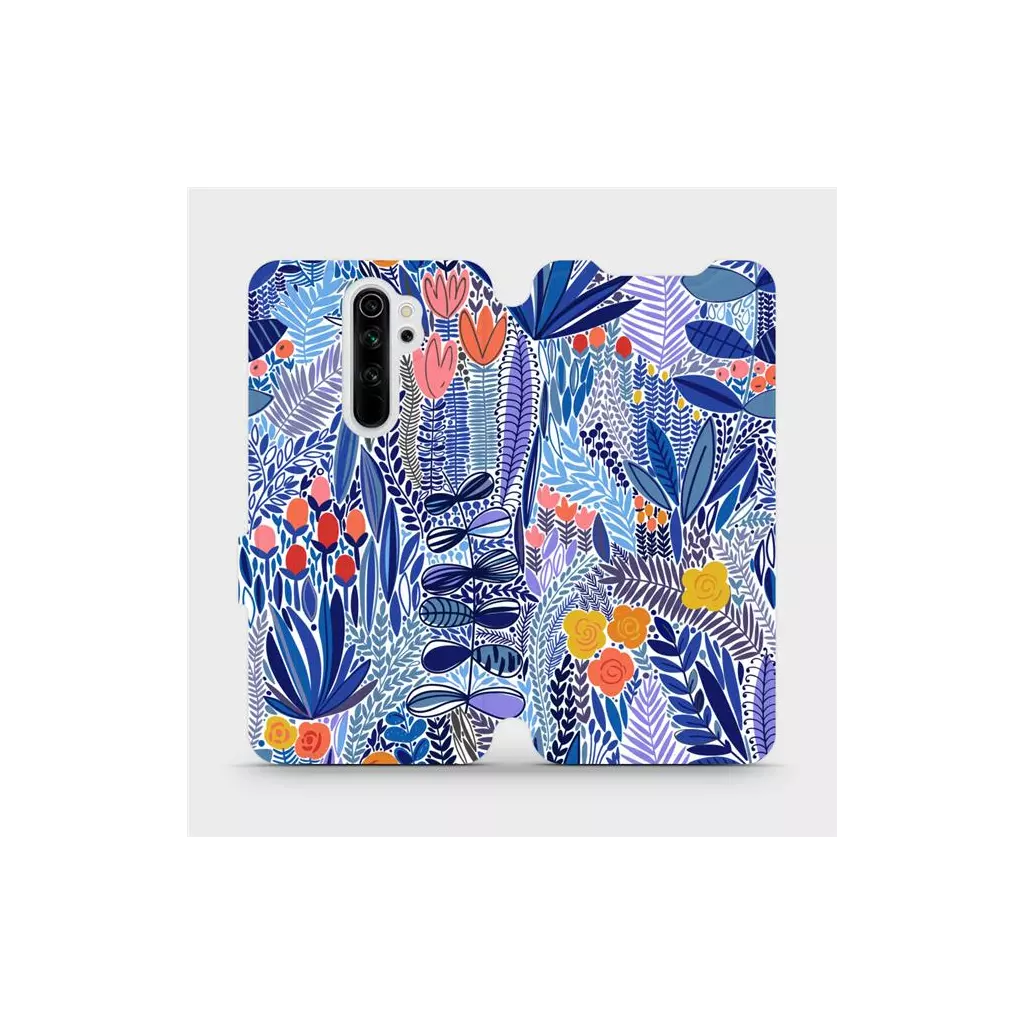 Obrázek produktu Flipové pouzdro na mobil Xiaomi Redmi Note 8 Pro - MP03P Modrá květena