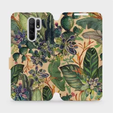 obrázek produktu Flip pouzdro na mobil Xiaomi Redmi 9 - VP05S Sukulenty