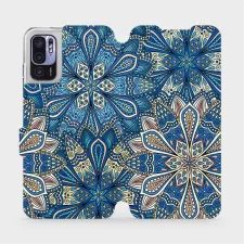 obrázek produktu Flip pouzdro na mobil Xiaomi Redmi Note 10 5G - V108P Modré mandala květy