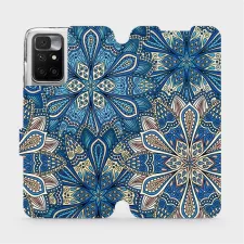 obrázek produktu Flip pouzdro na mobil Xiaomi Redmi 10 - V108P Modré mandala květy