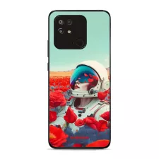 obrázek produktu Prémiový lesklý kryt Glossy na mobil Xiaomi Redmi 10C - G001G Astronautka v květech