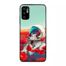 obrázek produktu Prémiový lesklý kryt Glossy na mobil Xiaomi Redmi Note 10 5G - G001G Astronautka v květech