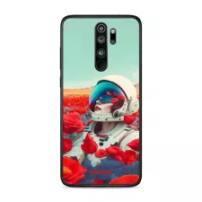 obrázek produktu Prémiový lesklý kryt Glossy na mobil Xiaomi Redmi Note 8 Pro - G001G Astronautka v květech