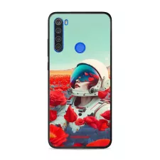 obrázek produktu Prémiový lesklý kryt Glossy na mobil Xiaomi Redmi Note 8T - G001G Astronautka v květech