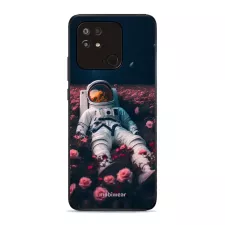 obrázek produktu Prémiový lesklý kryt Glossy na mobil Xiaomi Redmi 10C - G002G Astronaut v růžích