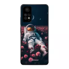 obrázek produktu Prémiový lesklý kryt Glossy na mobil Xiaomi Redmi Note 11 Pro - G002G Astronaut v růžích