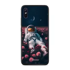 obrázek produktu Prémiový lesklý kryt Glossy na mobil Xiaomi Redmi 9A / 9AT - G002G Astronaut v růžích