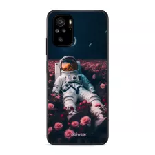 obrázek produktu Prémiový lesklý kryt Glossy na mobil Xiaomi Redmi Note 10 - G002G Astronaut v růžích