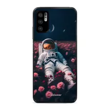 obrázek produktu Prémiový lesklý kryt Glossy na mobil Xiaomi Redmi Note 10 5G - G002G Astronaut v růžích