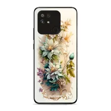 obrázek produktu Prémiový lesklý kryt Glossy na mobil Xiaomi Redmi 10C - G014G Krémové květy