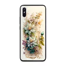 obrázek produktu Prémiový lesklý kryt Glossy na mobil Xiaomi Redmi 9A / 9AT - G014G Krémové květy