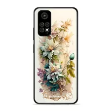 obrázek produktu Prémiový lesklý kryt Glossy na mobil Xiaomi Redmi Note 11 - G014G Krémové květy