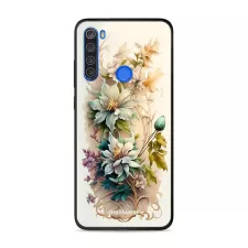 obrázek produktu Prémiový lesklý kryt Glossy na mobil Xiaomi Redmi Note 8T - G014G Krémové květy