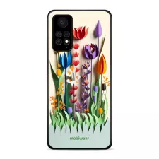 obrázek produktu Prémiový lesklý kryt Glossy na mobil Xiaomi Redmi Note 11 Pro - G015G Barevné květinky