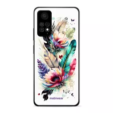 obrázek produktu Prémiový lesklý kryt Glossy na mobil Xiaomi Redmi Note 11 Pro - G017G Pírka a květy