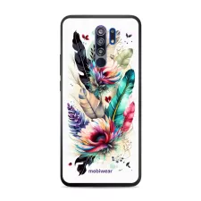 obrázek produktu Prémiový lesklý kryt Glossy na mobil Xiaomi Redmi 9 - G017G Pírka a květy