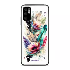 obrázek produktu Prémiový lesklý kryt Glossy na mobil Xiaomi Redmi Note 10 5G - G017G Pírka a květy