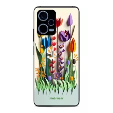 obrázek produktu Prémiový lesklý kryt Glossy na mobil Xiaomi Redmi Note 12 Pro+ 5G - G015G Barevné květinky