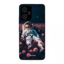 obrázek produktu Prémiový lesklý kryt Glossy na mobil Xiaomi Redmi Note 12 5G - G002G Astronaut v růžích