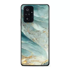 obrázek produktu Prémiový lesklý kryt Glossy na mobil Xiaomi Redmi Note 10 Pro - G022G Zelenkavý a zlatavý mramor