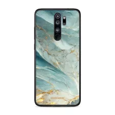 obrázek produktu Prémiový lesklý kryt Glossy na mobil Xiaomi Redmi Note 8 Pro - G022G Zelenkavý a zlatavý mramor