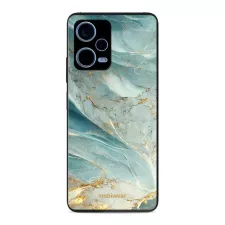 obrázek produktu Prémiový lesklý kryt Glossy na mobil Xiaomi Redmi Note 12 Pro+ 5G - G022G Zelenkavý a zlatavý mramor