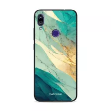 obrázek produktu Prémiový lesklý kryt Glossy na mobil Xiaomi Redmi 7 - G024G - Zlatavý a zelenkavý mramor