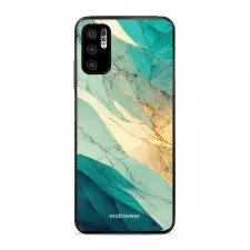 obrázek produktu Prémiový lesklý kryt Glossy na mobil Xiaomi Redmi Note 10 5G - G024G - Zlatavý a zelenkavý mramor