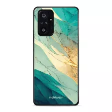 obrázek produktu Prémiový lesklý kryt Glossy na mobil Xiaomi Redmi Note 10 pro - G024G - Zlatavý a zelenkavý mramor