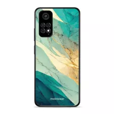 obrázek produktu Prémiový lesklý kryt Glossy na mobil Xiaomi Redmi Note 11S - G024G - Zlatavý a zelenkavý mramor