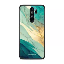 obrázek produktu Prémiový lesklý kryt Glossy na mobil Xiaomi Redmi Note 8 Pro - G024G - Zlatavý a zelenkavý mramor