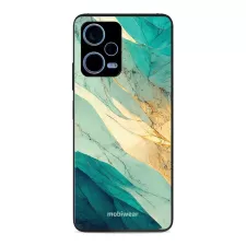 obrázek produktu Prémiový lesklý kryt Glossy na mobil Xiaomi Redmi Note 12 Pro+ 5G - G024G - Zlatavý a zelenkavý mramor