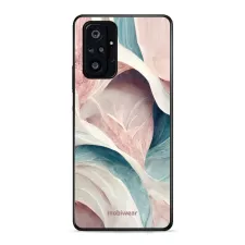 obrázek produktu Prémiový lesklý kryt Glossy na mobil Xiaomi Redmi Note 10 pro - G026G - Růžový a zelenkavý mramor