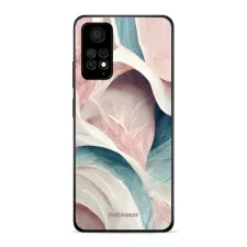 obrázek produktu Prémiový lesklý kryt Glossy na mobil Xiaomi Redmi Note 11 Pro 5G - G026G - Růžový a zelenkavý mramor