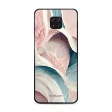 obrázek produktu Prémiový lesklý kryt Glossy na mobil Xiaomi Redmi Note 9 Pro - G026G - Růžový a zelenkavý mramor