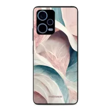 obrázek produktu Prémiový lesklý kryt Glossy na mobil Xiaomi Redmi Note 12 Pro+ 5G - G026G - Růžový a zelenkavý mramor