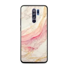 obrázek produktu Prémiový lesklý kryt Glossy na mobil Xiaomi Redmi 9 - G027G - Růžový a zlatavý mramor